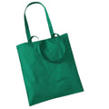 Grün - Front - Westford Mill Promo Einkaufstasche, 10 Liter (2 Stück-Packung)