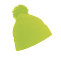 Fluoreszierendes Gelb - Front - Result - "Winter Essentials" Mütze Bommel für Damen