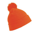 Fluoreszierendes Orange - Front - Result - "Winter Essentials" Mütze Bommel für Damen