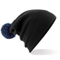 Schwarz-Kräftiges Königsblau - Back - Beechfield - Mütze für Herren-Damen Unisex