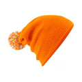 Orange-Weiß - Back - Beechfield - Mütze für Herren-Damen Unisex