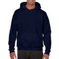 Marineblau - Side - Gildan Heavy Blend Unisex Kapuzenpullover - Hoodie - Kapuzensweater