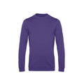 Kräftiges Violett - Front - B&C - Sweatshirt für Herren angesetzte Ärmel
