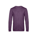 Violett meliert - Front - B&C - Sweatshirt für Herren angesetzte Ärmel