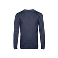 Marineblau meliert - Front - B&C - Sweatshirt für Herren angesetzte Ärmel