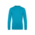 Blue Reef Blau - Front - B&C - Sweatshirt für Herren angesetzte Ärmel