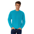 Blue Reef Blau - Back - B&C - Sweatshirt für Herren angesetzte Ärmel