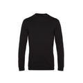 Schwarz - Front - B&C - Sweatshirt für Herren angesetzte Ärmel