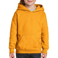 Dunkelgrau meliert - Back - Gildan Kinder Sweatshirt mit Kapuze
