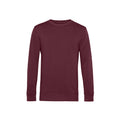Burgunder - Front - B&C - "Organic" Sweatshirt für Herren