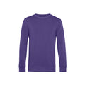 Kräftiges Violett - Front - B&C - "Organic" Sweatshirt für Herren