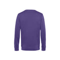 Kräftiges Violett - Back - B&C - "Organic" Sweatshirt für Herren