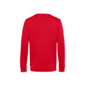 Rot - Back - B&C - "Organic" Sweatshirt für Herren