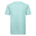 Aquablau - Back - Russell Herren Organik T-Shirt Kurzarm