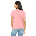 Pink - Side - Bella + Canvas Damen T-Shirt Jersey Kurzarm