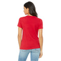 Rot - Side - Bella + Canvas Damen T-Shirt Jersey Kurzarm