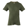 Militärgrün - Front - Bella + Canvas Damen T-Shirt Jersey Kurzarm