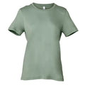 Salbei - Front - Bella + Canvas Damen T-Shirt Jersey Kurzarm