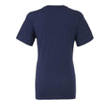 Marineblau - Front - Bella + Canvas Damen T-Shirt Jersey Kurzarm