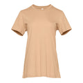 Sand Düne - Front - Bella + Canvas Damen T-Shirt Jersey Kurzarm