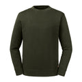 Dunkel-Olive - Front - Russell - Sweatshirt, aus biologischem Anbau für Herren-Damen Unisex