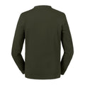Dunkel-Olive - Back - Russell - Sweatshirt, aus biologischem Anbau für Herren-Damen Unisex