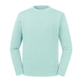 Aquablau - Front - Russell - Sweatshirt, aus biologischem Anbau für Herren-Damen Unisex