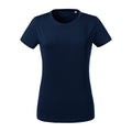 Marineblau - Front - Russell - T-Shirt Schwer für Damen kurzärmlig
