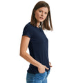 Marineblau - Back - Russell - T-Shirt Schwer für Damen kurzärmlig
