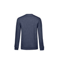 Marineblau meliert - Back - B&C Damen Sweatshirt mit angesetztem Ärmeln
