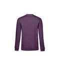 Violett meliert - Back - B&C Damen Sweatshirt mit angesetztem Ärmeln