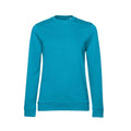 Bermuda-Blau - Front - B&C Damen Sweatshirt mit angesetztem Ärmeln