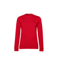 Rot - Front - B&C Damen Sweatshirt mit angesetztem Ärmeln