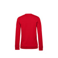 Rot - Back - B&C Damen Sweatshirt mit angesetztem Ärmeln