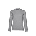 Grau meliert - Front - B&C Damen Sweatshirt mit angesetztem Ärmeln
