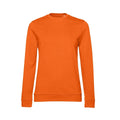 Orange - Front - B&C Damen Sweatshirt mit angesetztem Ärmeln