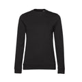Schwarz - Front - B&C Damen Sweatshirt mit angesetztem Ärmeln