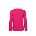 Kräftiges Magenta - Side - B&C Damen Sweatshirt, aus Bio-Baumwolle