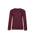 Burgunder - Front - B&C Damen Sweatshirt, aus Bio-Baumwolle