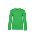 Apfelgrün - Front - B&C Damen Sweatshirt, aus Bio-Baumwolle