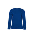 Königsblau - Front - B&C Damen Sweatshirt, aus Bio-Baumwolle