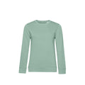 Salbeigrün - Front - B&C Damen Sweatshirt, aus Bio-Baumwolle