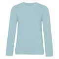 Zartes Türkisblau - Front - B&C Damen Sweatshirt, aus Bio-Baumwolle