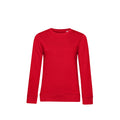 Rot - Front - B&C Damen Sweatshirt, aus Bio-Baumwolle