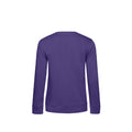 Kräftiges Violett - Back - B&C Damen Sweatshirt, aus Bio-Baumwolle