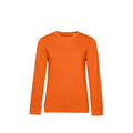 Orange - Front - B&C Damen Sweatshirt, aus Bio-Baumwolle
