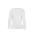 Weiß - Front - B&C Damen Sweatshirt, aus Bio-Baumwolle
