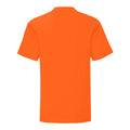 Orange - Back - Fruit of the Loom Kinder T-Shirt