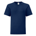 Marineblau - Front - Fruit of the Loom Kinder T-Shirt
