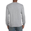 Grau - Pack Shot - Gildan Ultra Herren T-Shirt mit Rundhalsausschnitt, langärmlig